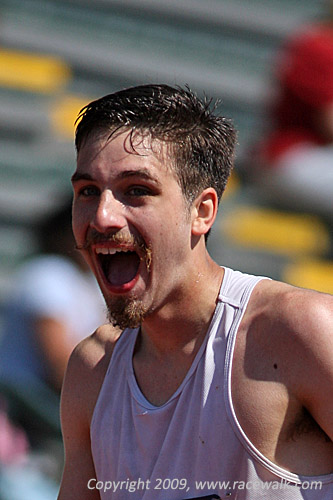 A Very Happy Dan Serianni Finishing 4th