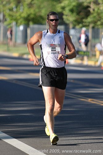 John Nunn Walking Comfortably at the Men's 20K Race Walking Nationals