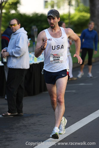 Steve Quirke at the Men's 20K Race Walking Nationals