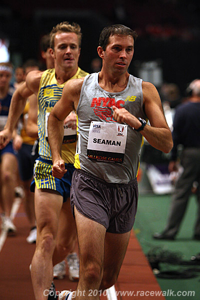 Seaman Takes the Lead From the Gun