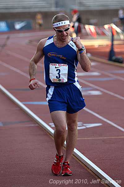 Mannozzi finishing and celebrating