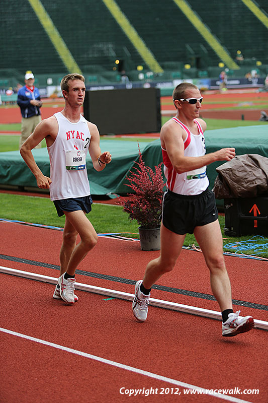 Shorey and Sorenson - Men's 20K Olympic Trials Race Walk